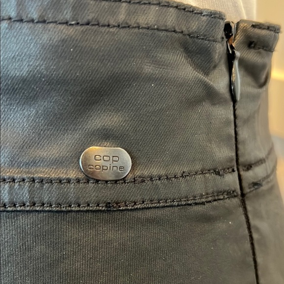 Cop.Copine NWOT Cop.Copine Elegant Black Midi Skirt Size 6 - Picture 3 of 10